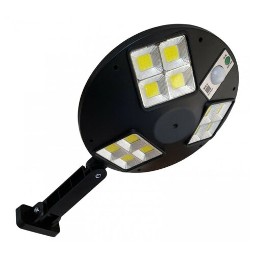 Mozgásérzékelős LED Kör alakú napelemes kültéri szolár lámpa távirányítóval 144LED 60W LF-1758