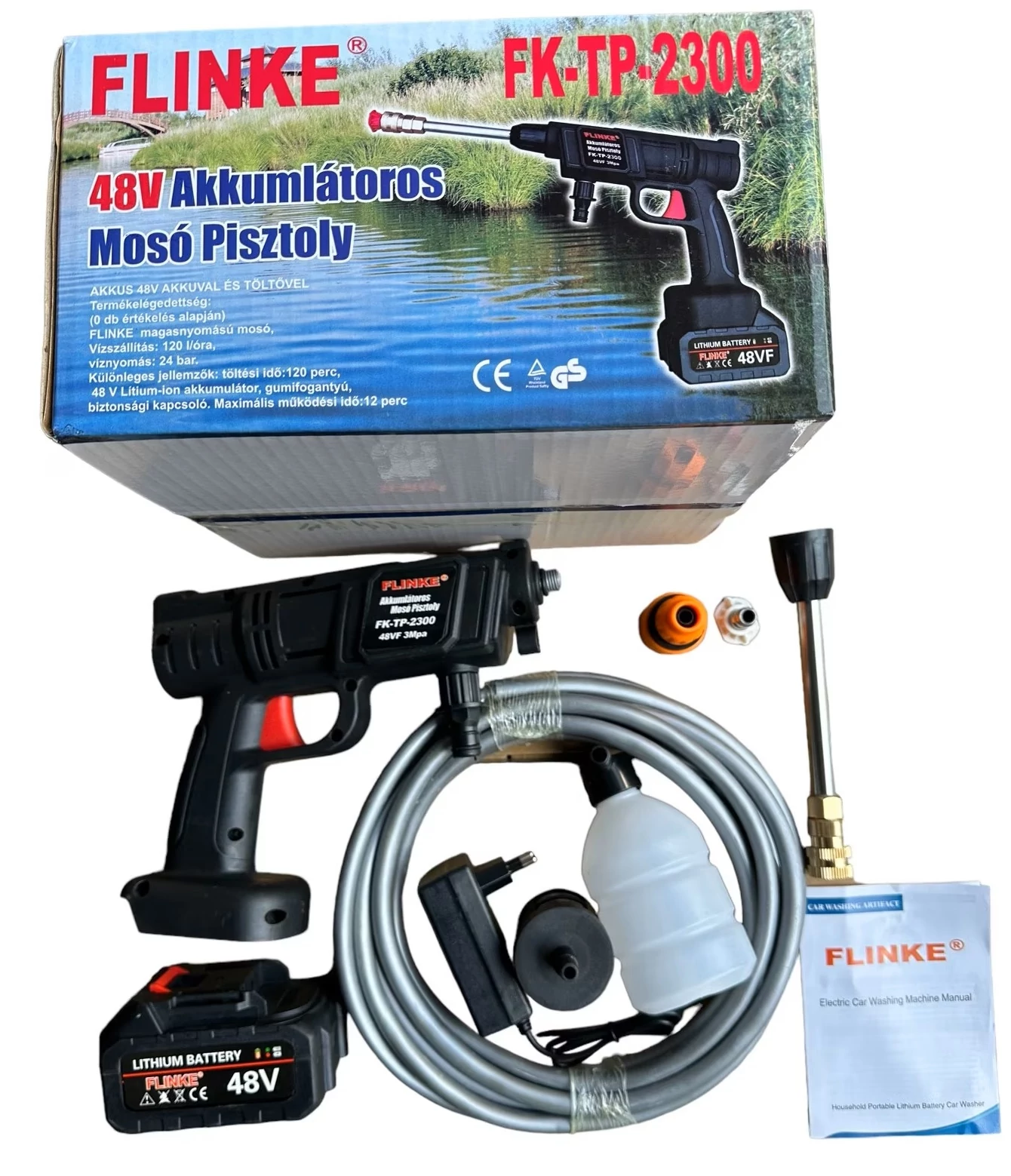 Flinke Akkus Mosó Pisztoly FK-TP-2300