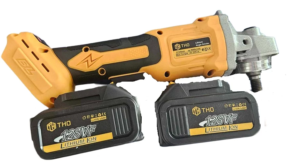 THO Dupla Akkumulátoros Sarokcsiszoló 125mm 128V M-9015