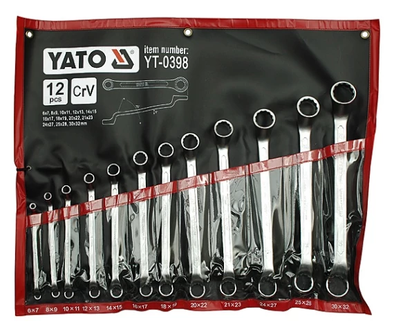 YATO Csillagkulcs klt. 12r. 6-32-ig  CrV