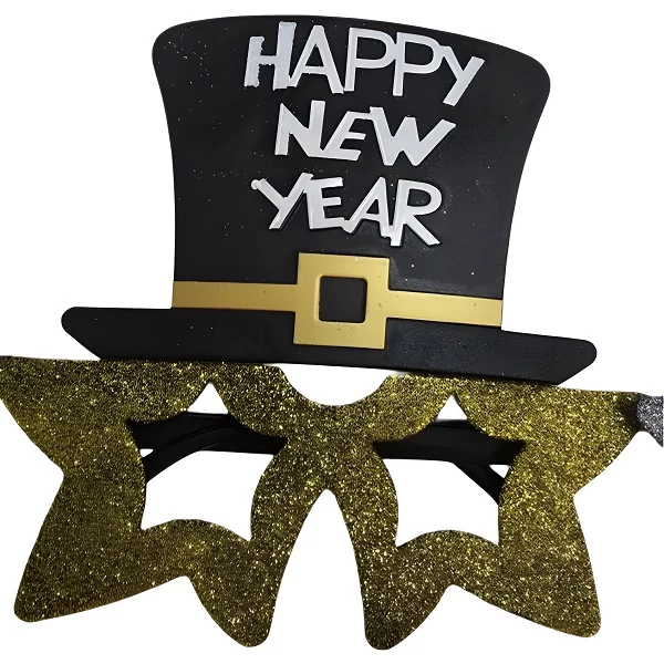Happy New Year Feliratos Szemüveg Arany